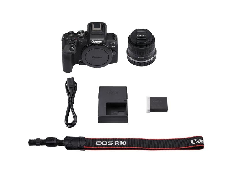 Canon Fotokamera EOS R10 inkl. RF-S 18-45 F4.5-6.3 IS STM Mehr Technologie, mehr Funktionen, mehr Mobilität und mehr Kreativität