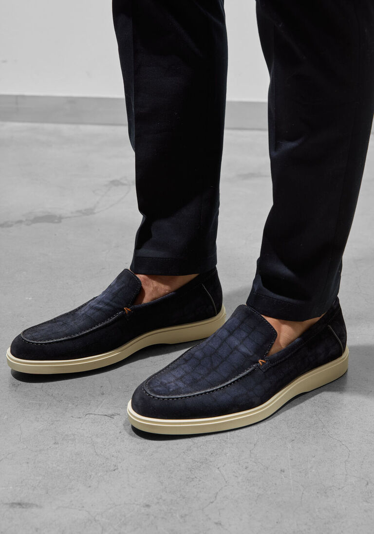 blauwe santoni instappers botanist