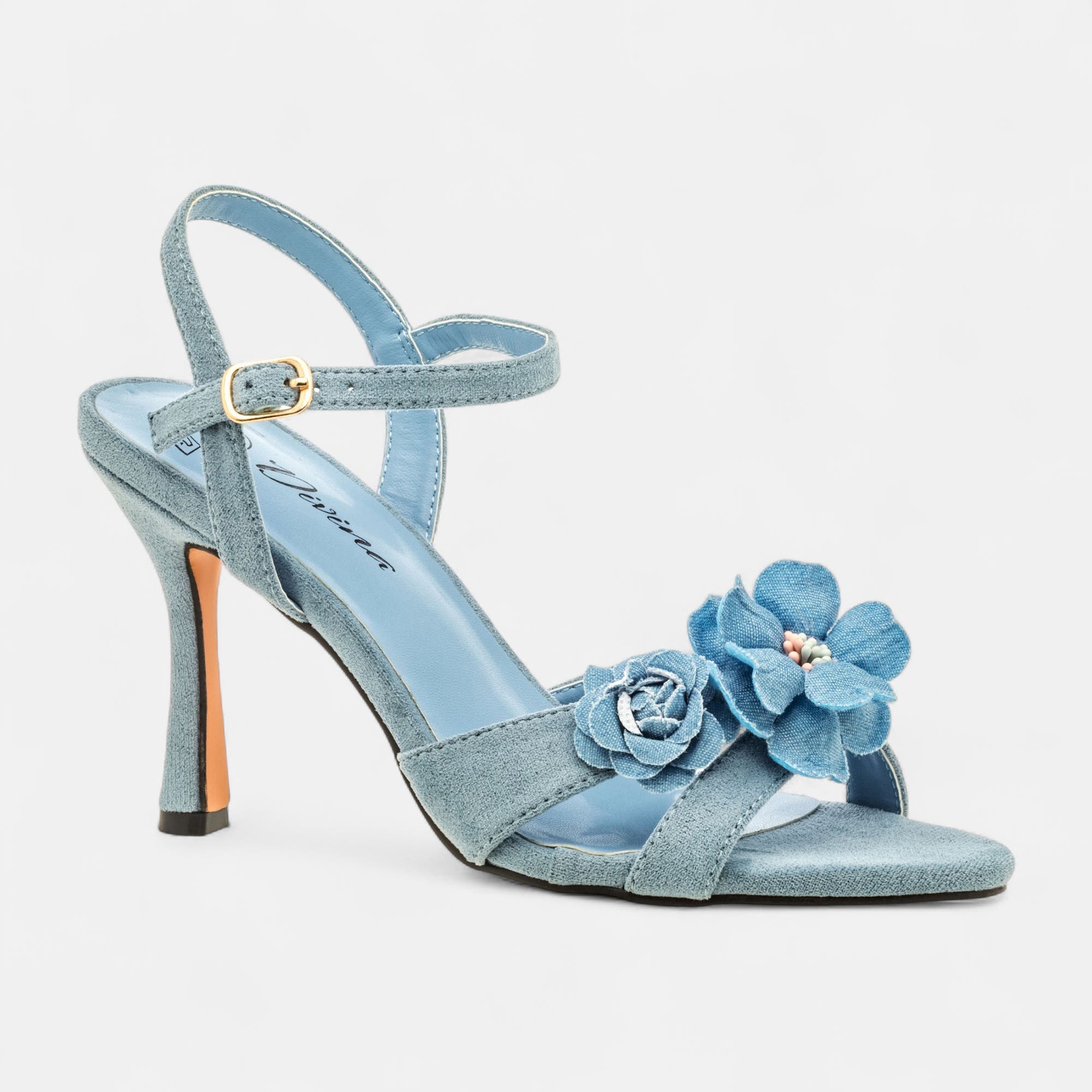 Nu-pieds à talon Femme bleu