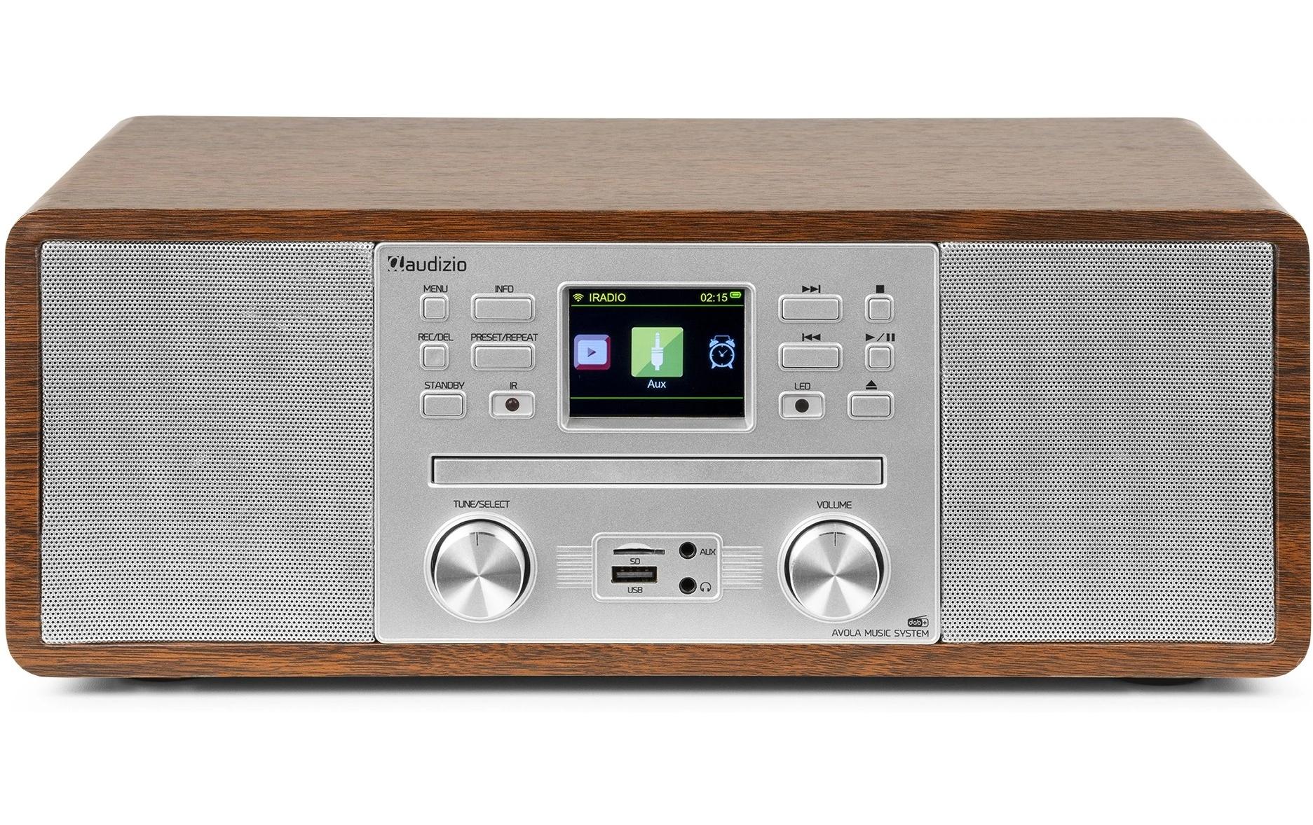 DAB+ Radio Avola SilberDAB+ Radio mit CD Spieler, Internet Radio und Bluetooth
