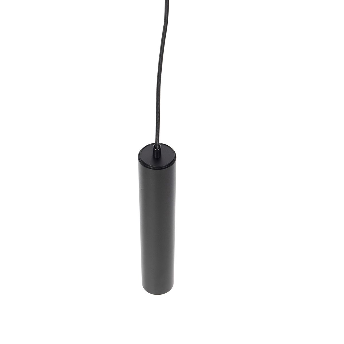 Design hanglamp zwart incl. rail adapter 1-fase - Slimline Tuba small