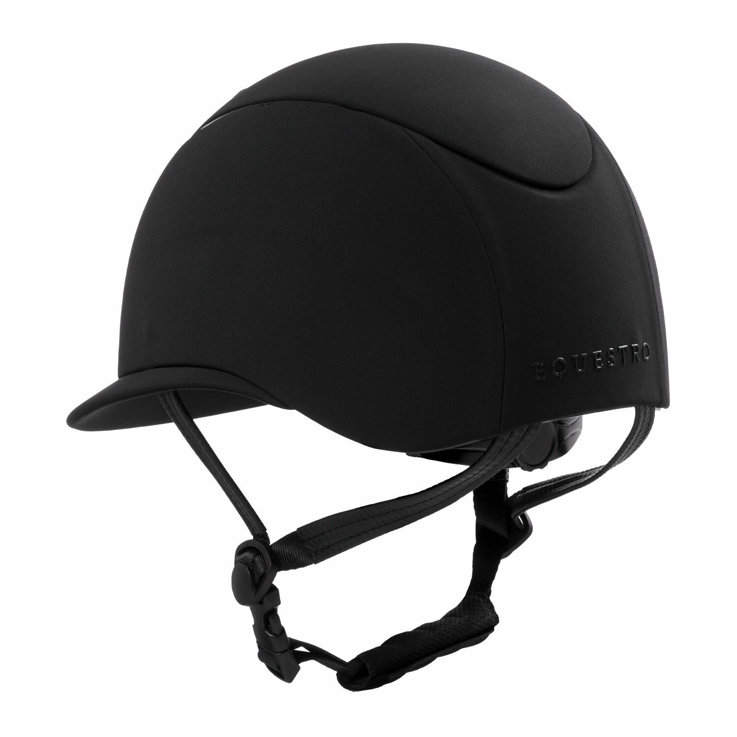 EQUESTRO Reithelm Meteor Wide Visor, für Kinder und Erwachsene  - black