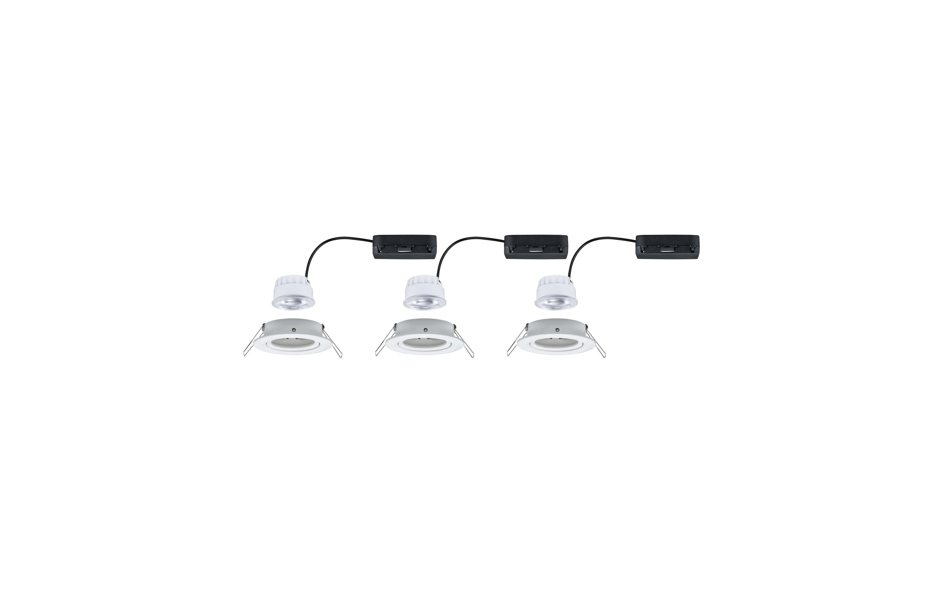 Einbauleuchte LED Nova Plus 3-Set WeissRunde Einbauleuchte