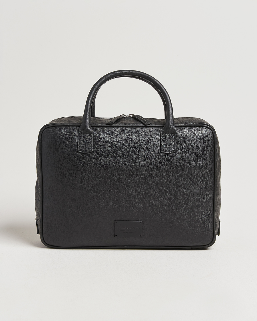 Anderson's Full Grain Leather Briefcase Black