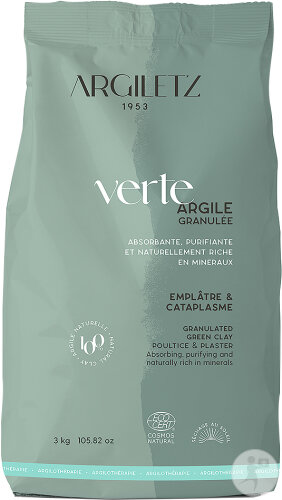 Argiletz Argile Verte Granulée Cataplasme/Emplâtre 3kg