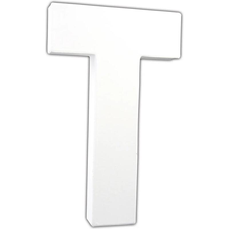 Lettre T 20,5cm - Blanc