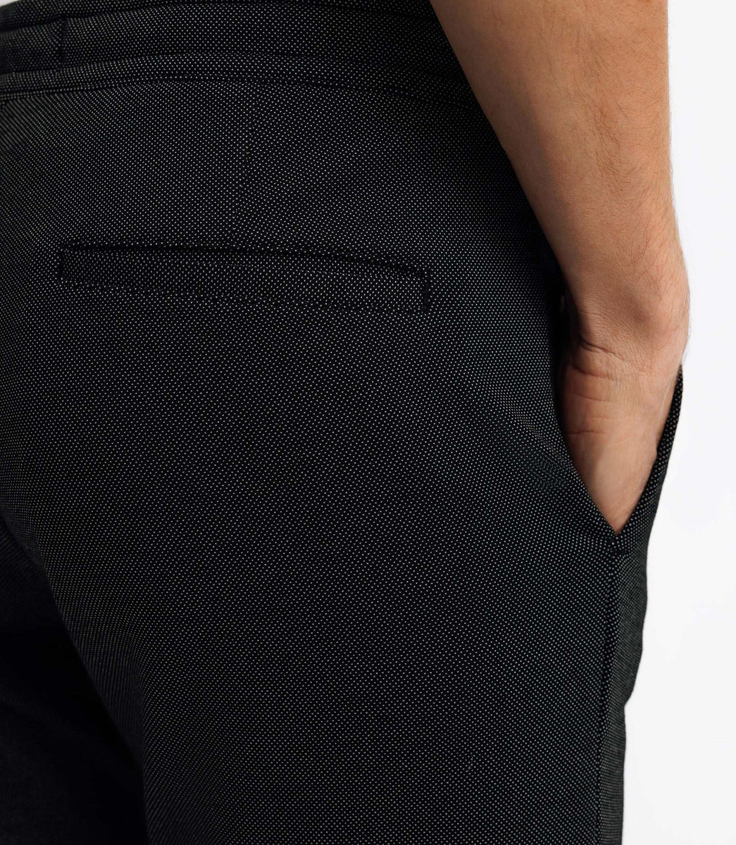 Pantalon chino coupe slim noir