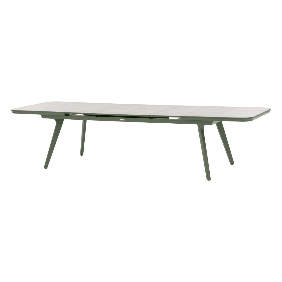 TABLE PULPY EXTENSIBLE VERRE CERAMIQUE GRANITE 12 PLACES