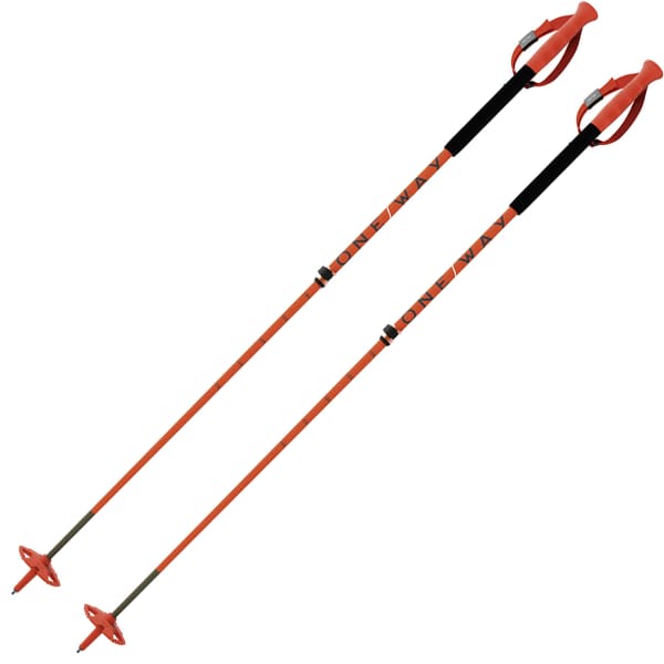 Bâton de ski ONE WAY FR CARBON VARIO PRO RED