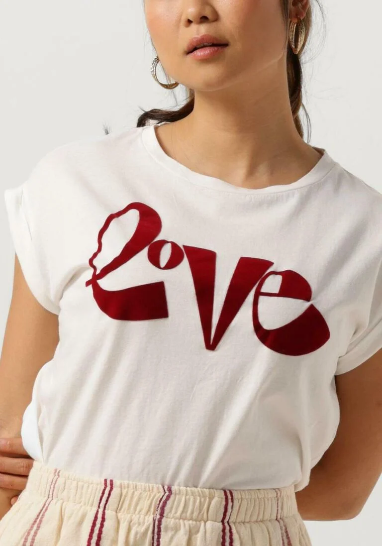 BY-BAR gebroken wit by-bar t-shirt thelma love top