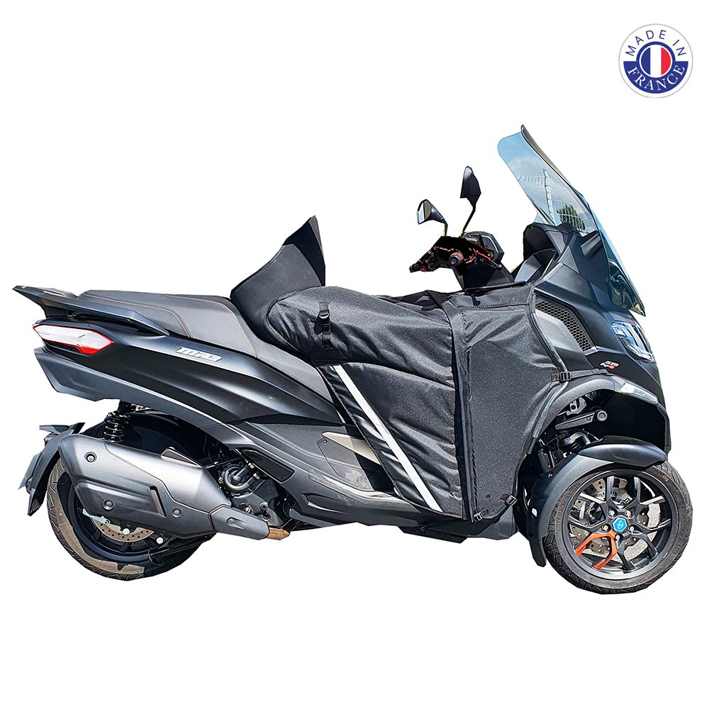 Bagster - Tablier Winzip Piaggio MP3 300/400 et 530 (2022-2023) Made in France | XTB650FR Noir