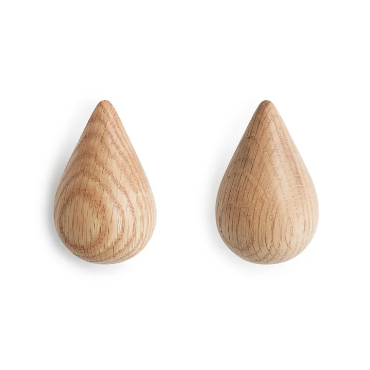 Normann Copenhagen - Dropit Wandhaken - gross, natur (2er Set)