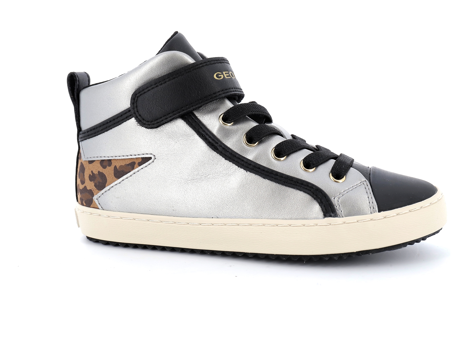 Geox-J KALISPERA GIRL-J944GM Matières combinées Argent Noir