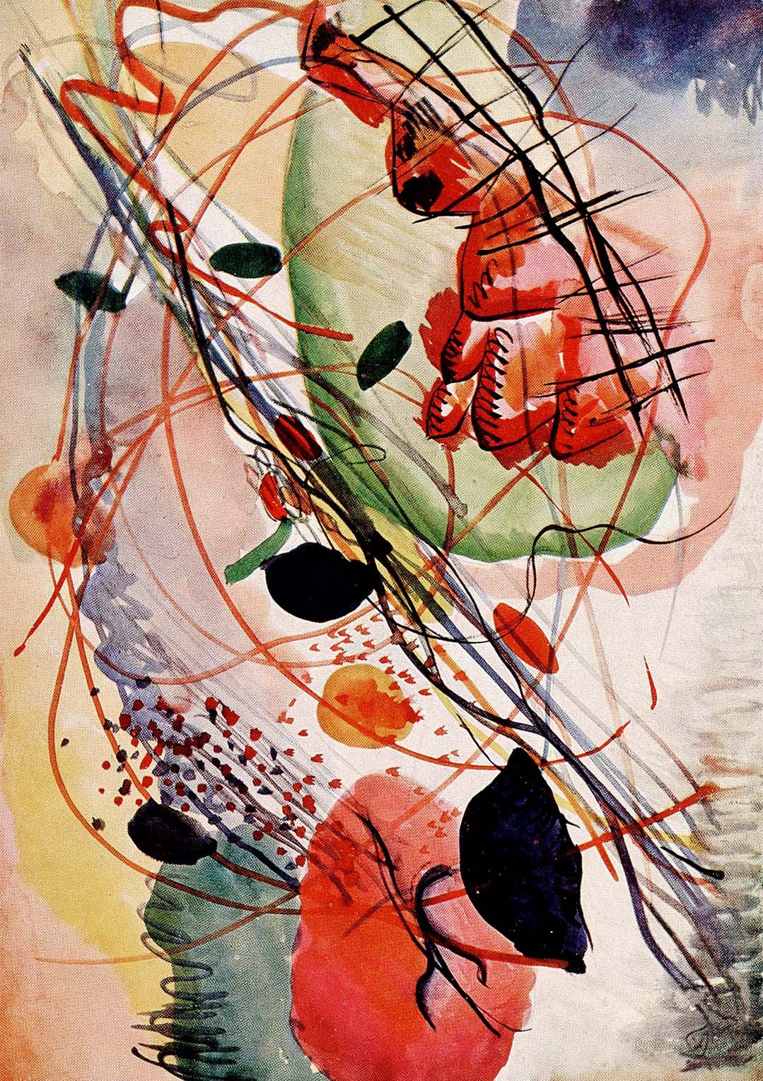 Aquarell-Druck von Wassily Kandinsky