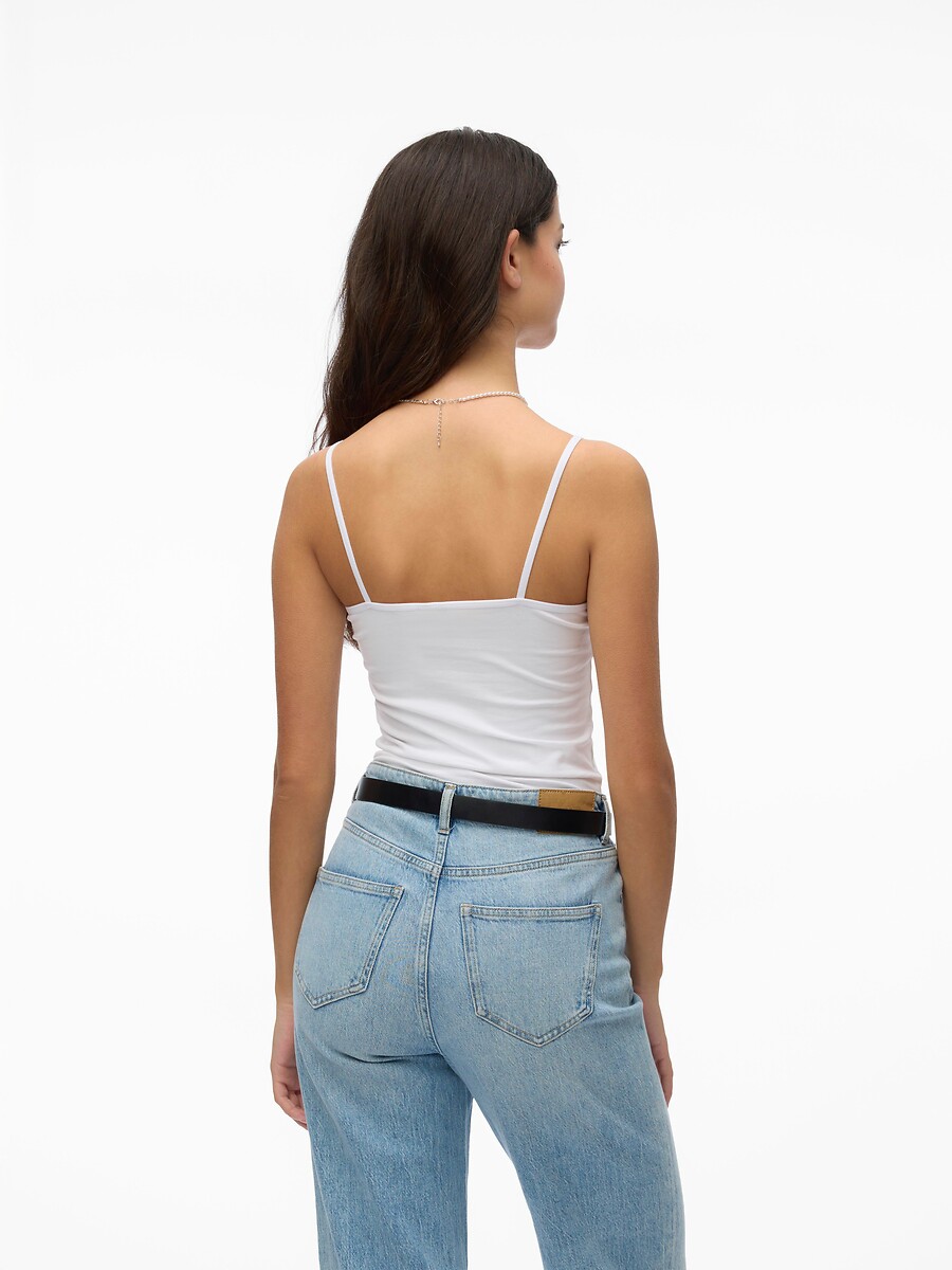 VERO MODA<br>Regata com decote em renda