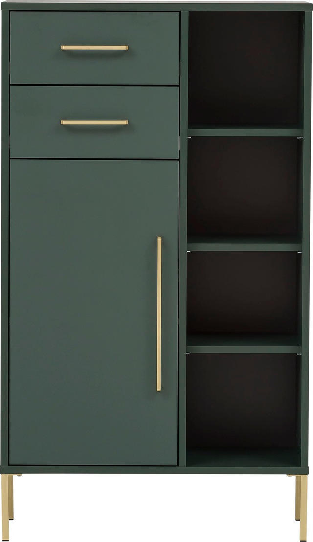 welltime Midischrank »Kent mit goldfarbenen Griffen« Breite 67,1 cm, made in Germany
