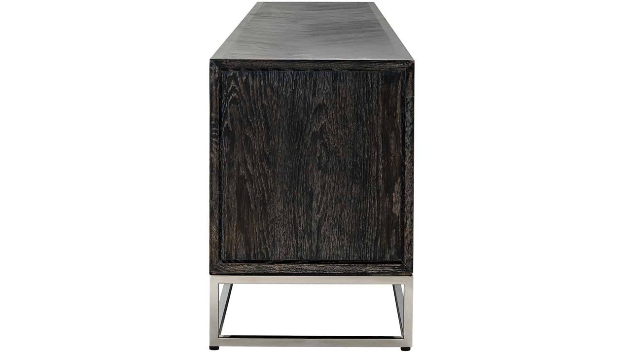 Tv-dressoir 210230 Blackbone zilver B220 x D43 x H60 cm