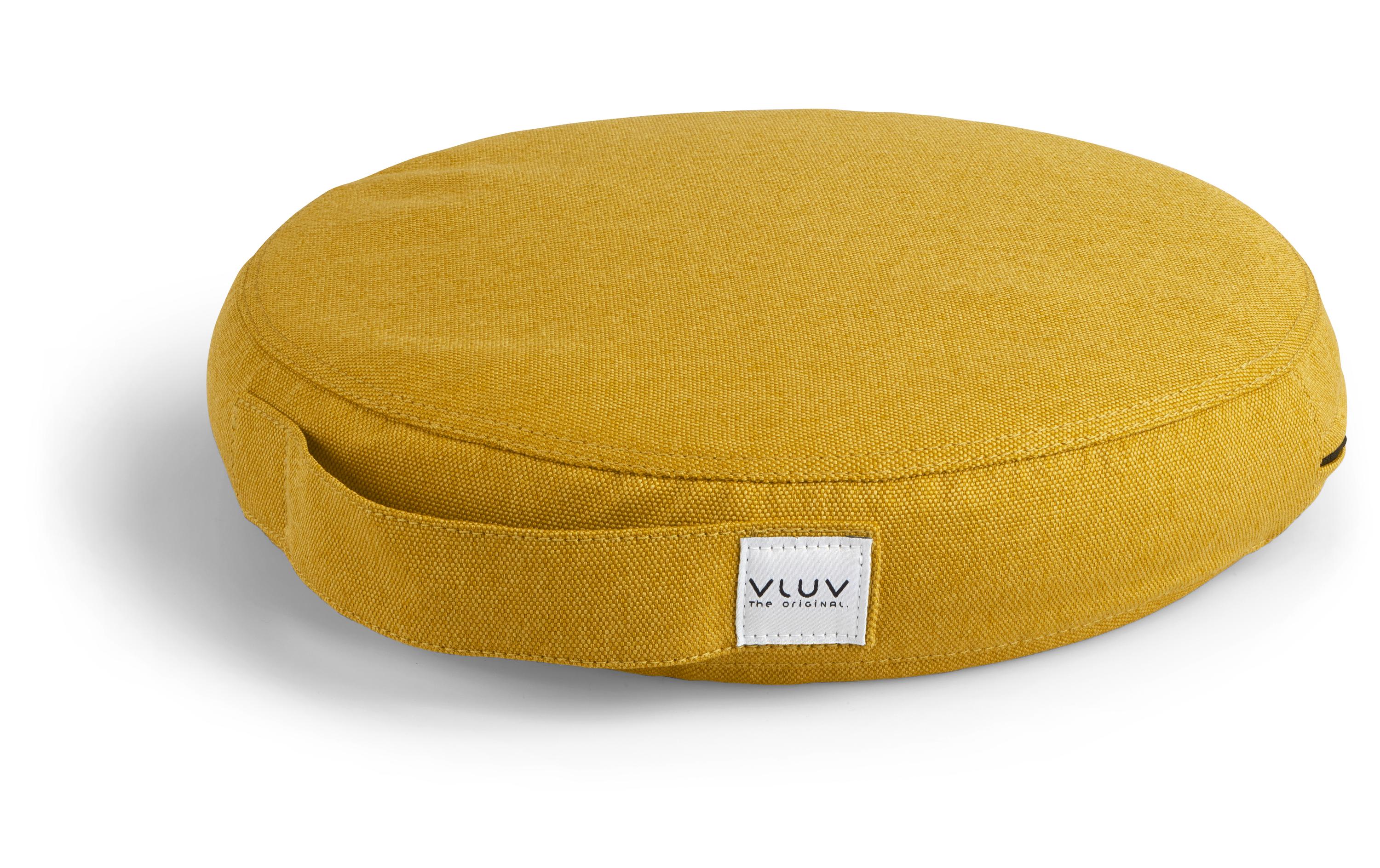 Sitzkissen Leiv Mustard Ø 36 cmBalancekissen mit Stoffbezug