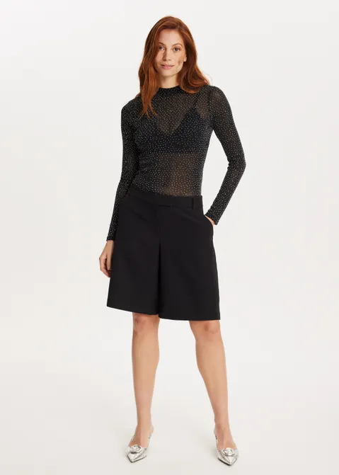 Glitter body zwart (ZWART)