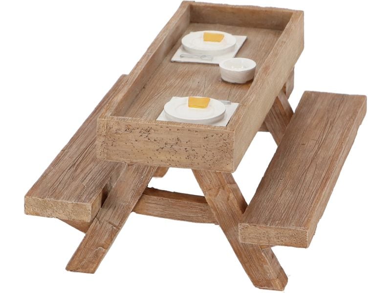 Esschert Design Futterspender Wandpicknicktisch Vogel/Eichhörnchen-Picknicktisch