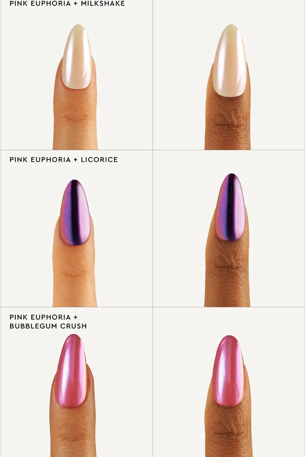 Le Mini Macaron Stardust Liquid Nail Powder pink euphoria