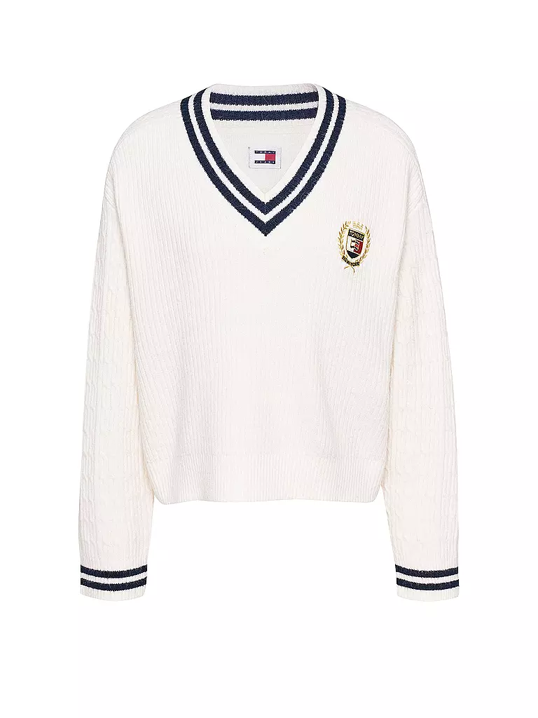 TOMMY JEANS Pullover  weiss