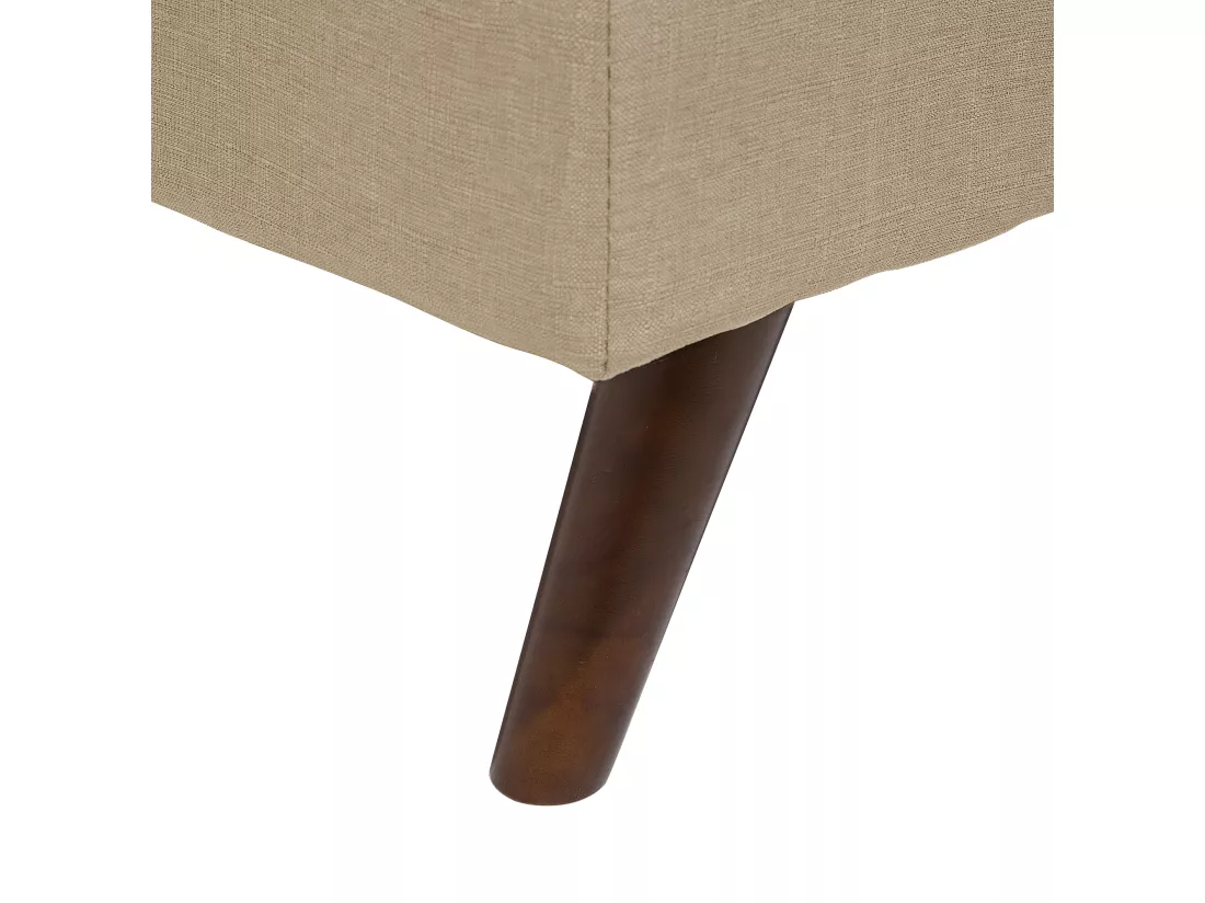 Canapé convertible 3 places en tissu marron clair RONNE