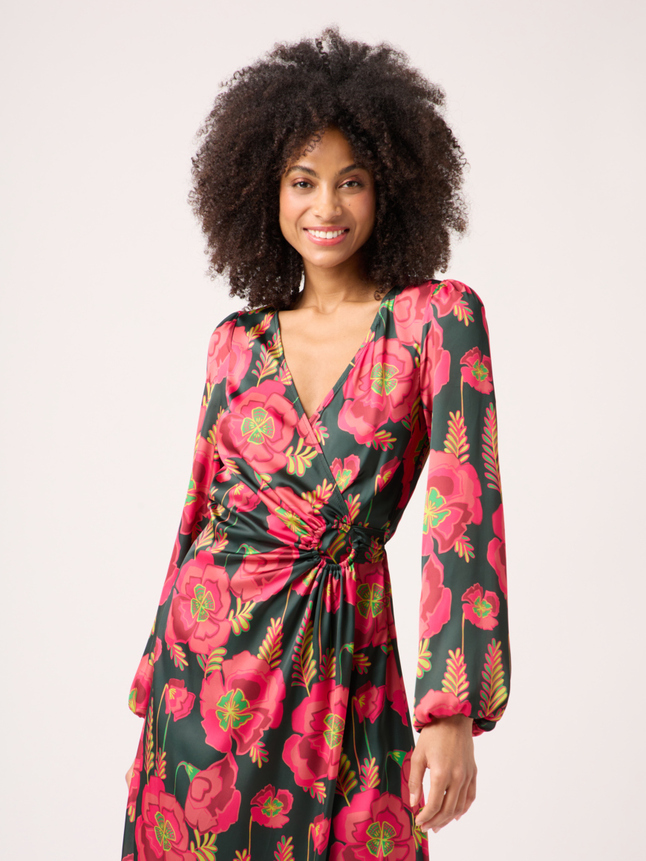 Robe longue fleurie