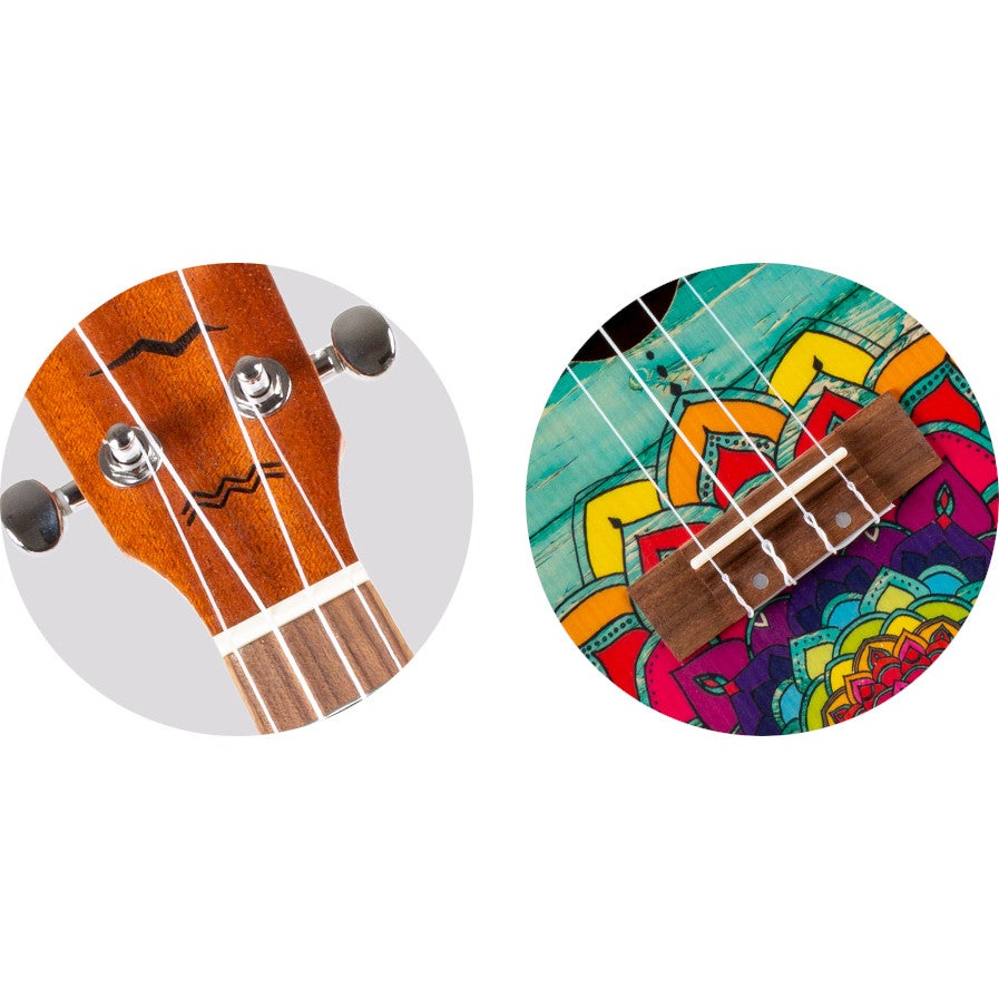 Flight Art Series AUC-33 Mansion concert ukelele met gigbag