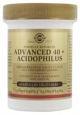 Advanced 40 plus Acidophilus - Digestion - Probiotique - 60 gélules végétales