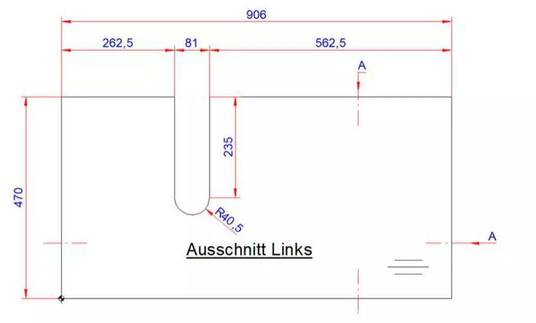 Waschbeckenunterschrank Davos