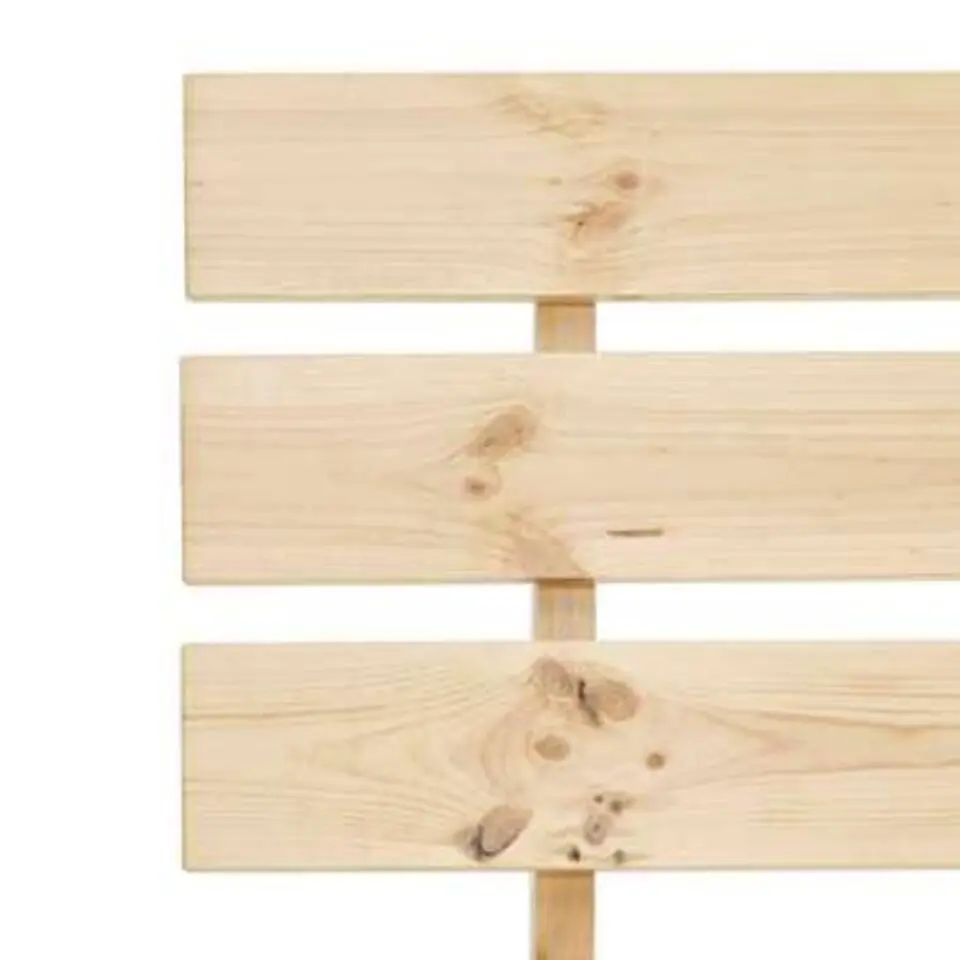 vidaXL - Bed frame met hoofdeinde - Bruin - Massief grenenhout - 120x200 cm