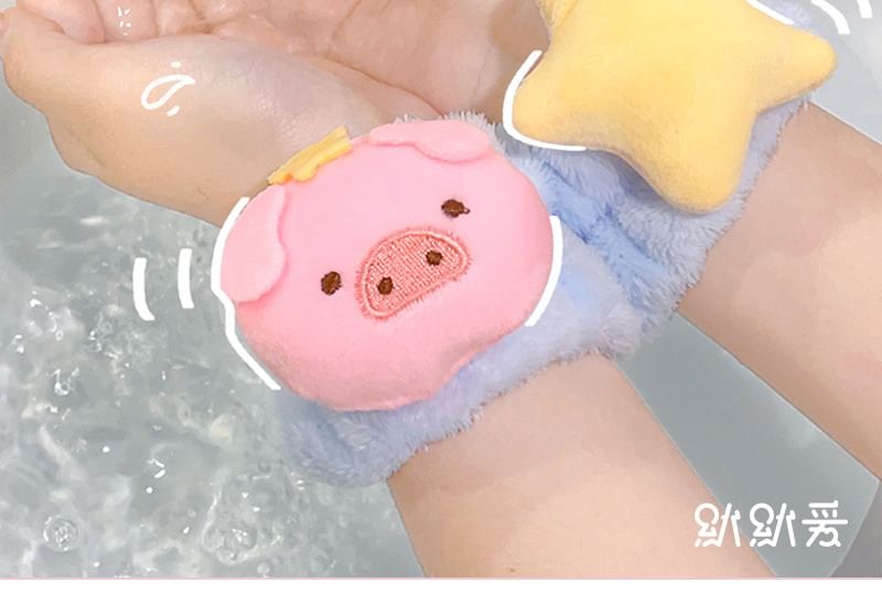 Inkismick - Animal Coral Fleece Face Wash polsbandje (verschillende ontwerpen)