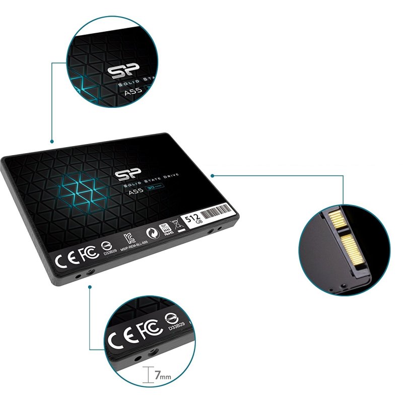 Silicon Power Ace A55 512 Go 2.5