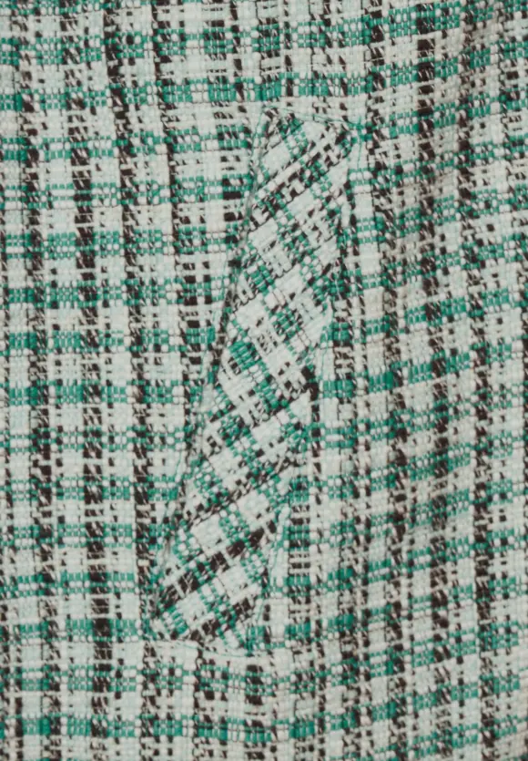 Bouclé Overshirt - lagoon green