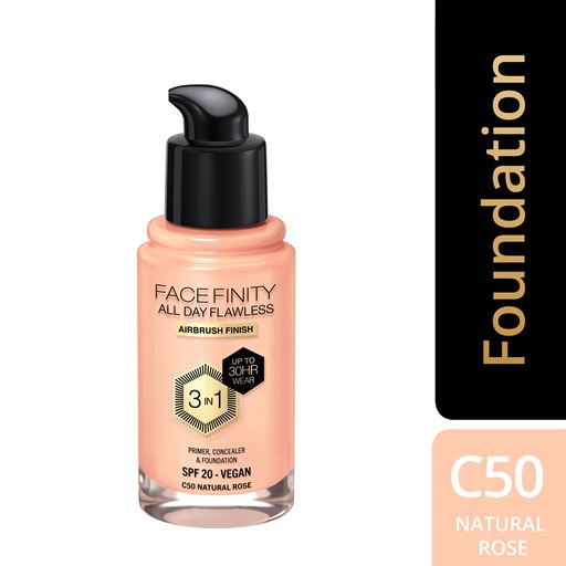 Max Factor Facefinity All Day Flawless 3 In 1 Foundation, C50