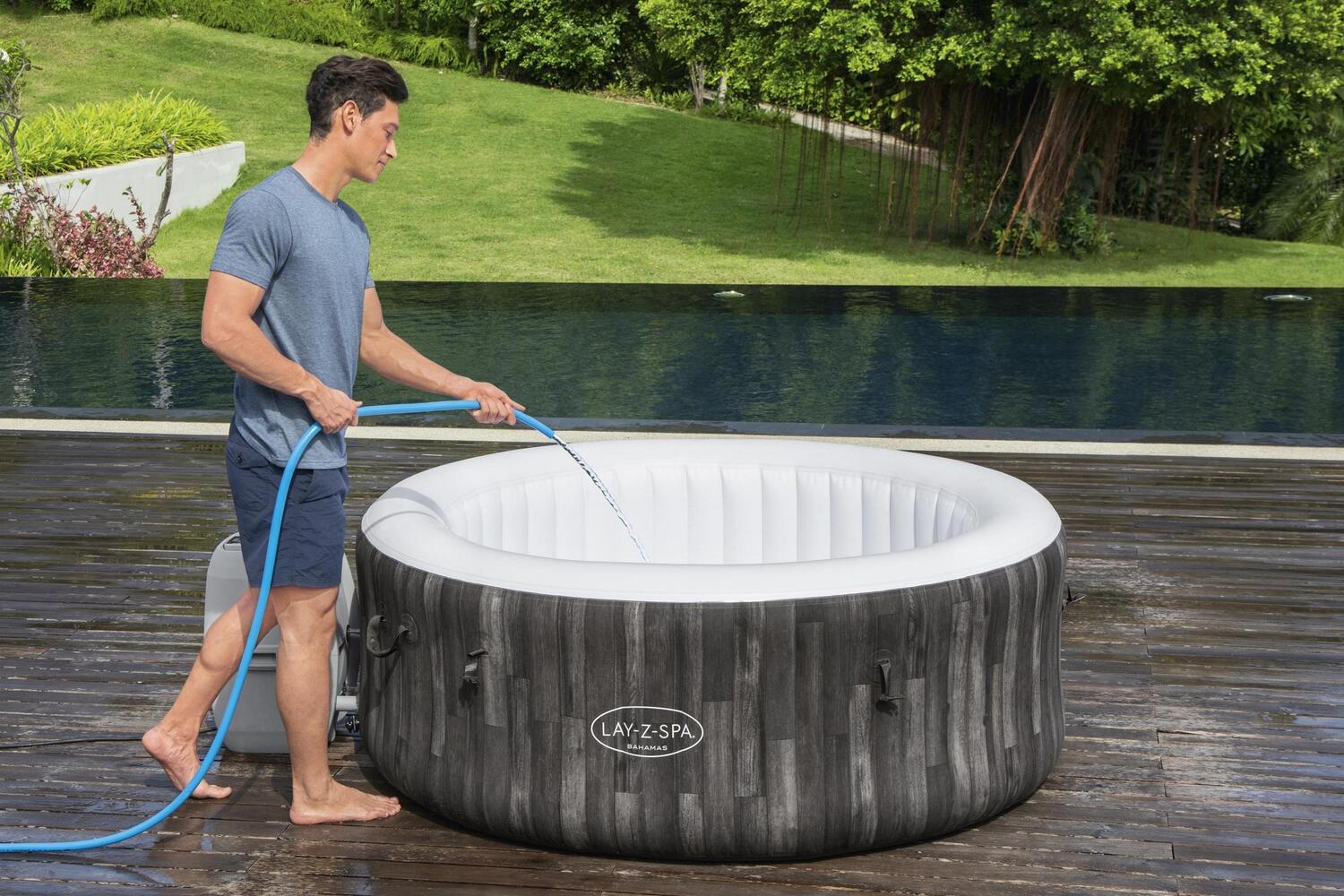 Bestway opblaasbare jacuzzi Lay-Z-Spa Bahama met pomp D 180 H 66 cm