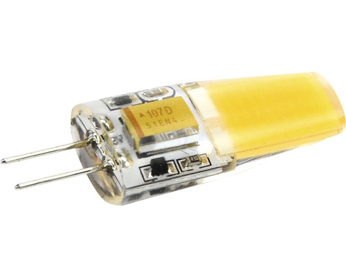 LED COB chip pin socket lamp, dimbaar, G4/2,5W, 240 lm, 3000 K warm wit, 1 verpakking, helder/zilver