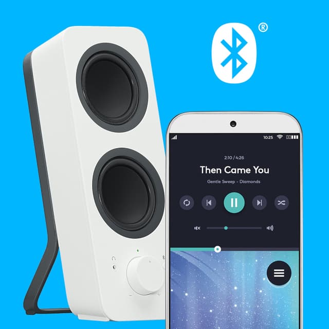 Logitech Z207 Bluetooth højtalere (hvid)