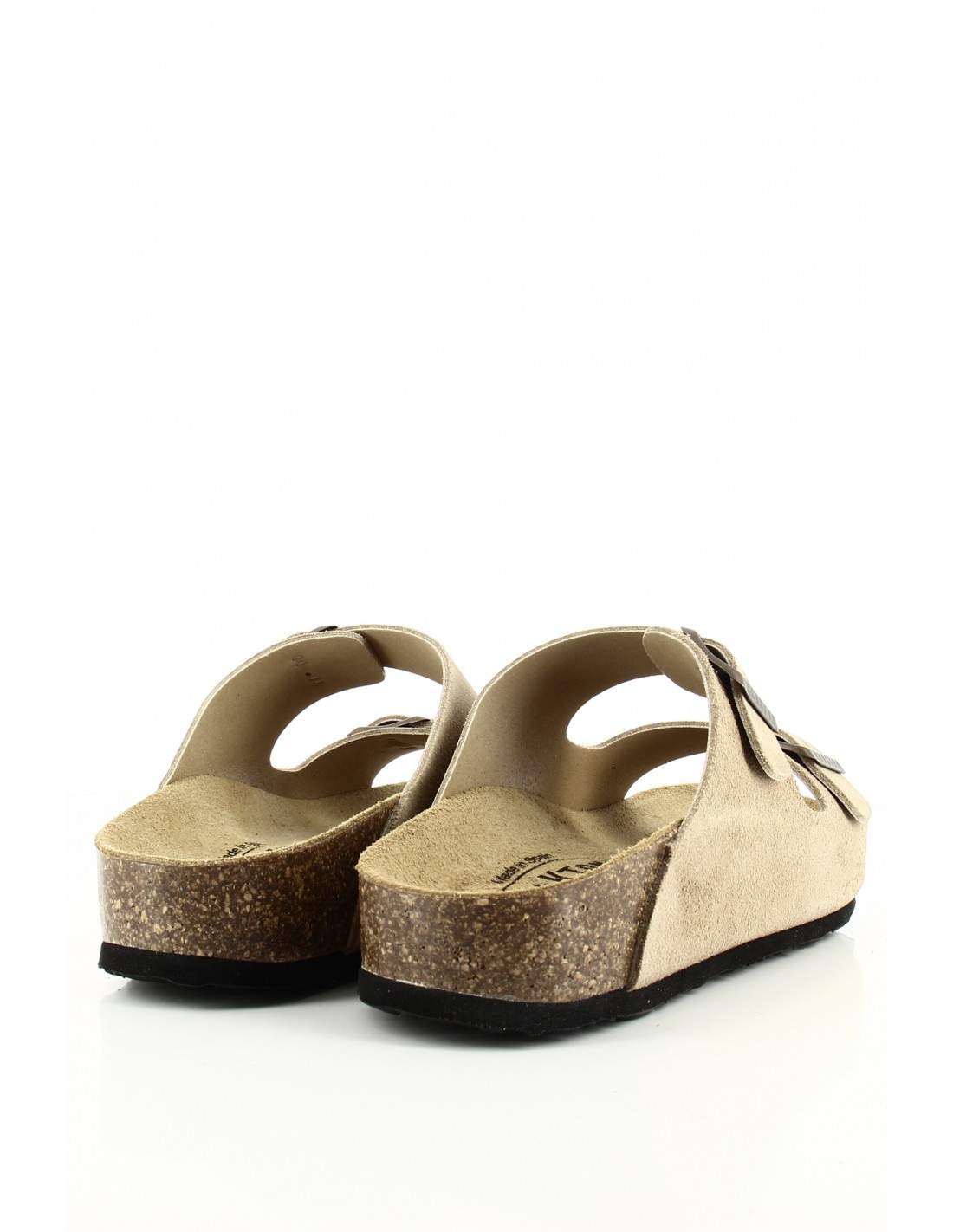 plakton Mules Femme Cp Beta Cuir Marron Clair