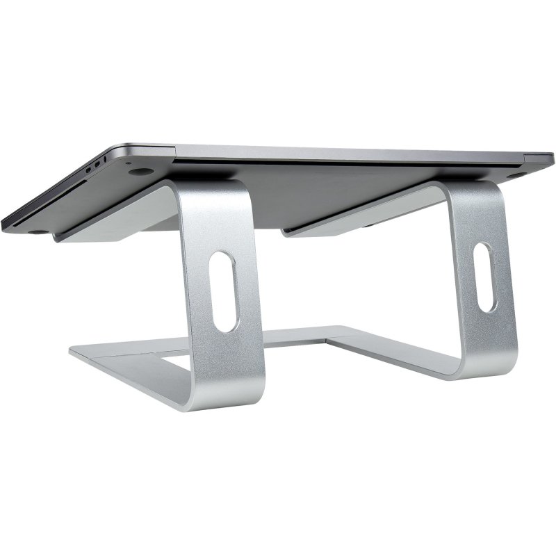 StarTech.com Support Ordinateur Portable (5kg) - Socle Ordinateur Portable en Aluminium, Argenté - Réhausseur PC pour MacBook Air/Pro, Dell XPS, Lenovo - Élévateur/Surélévateur Ergonomique pour Bureau
