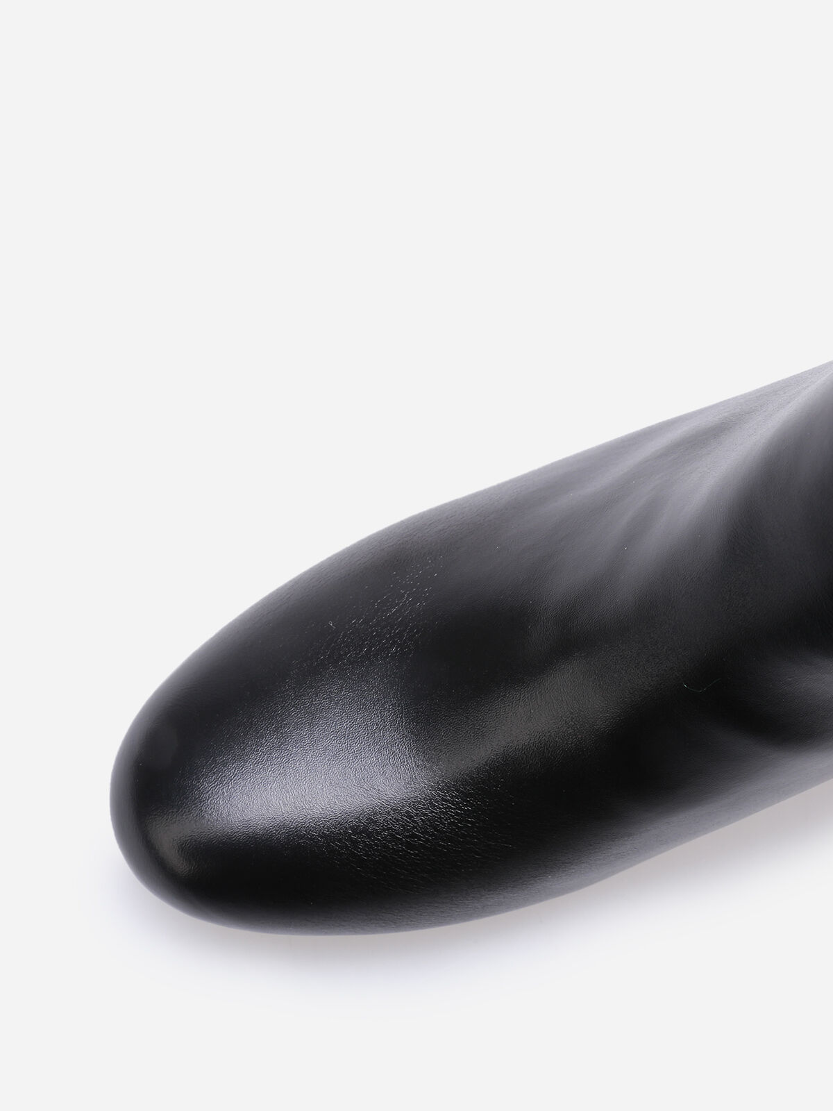 Bottines à talon et bout rond- Noir