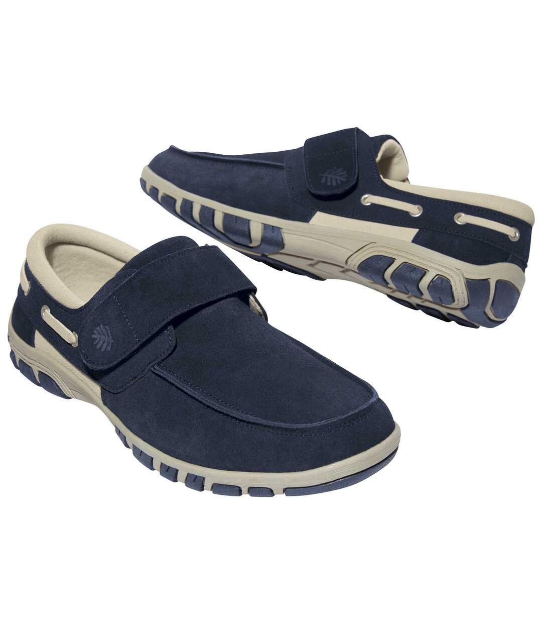 Mocassins Scratchés Marine