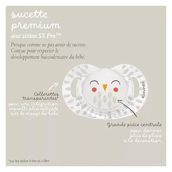 Chupeta Suavinex Bonhomia Symmetrical SXPro 6-18 meses Bege