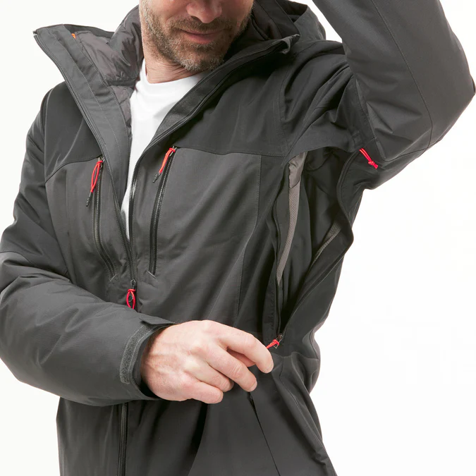 Decathlon Forclaz - Jaqueta impermeável masculina Forclaz Travel 500 3 em 1