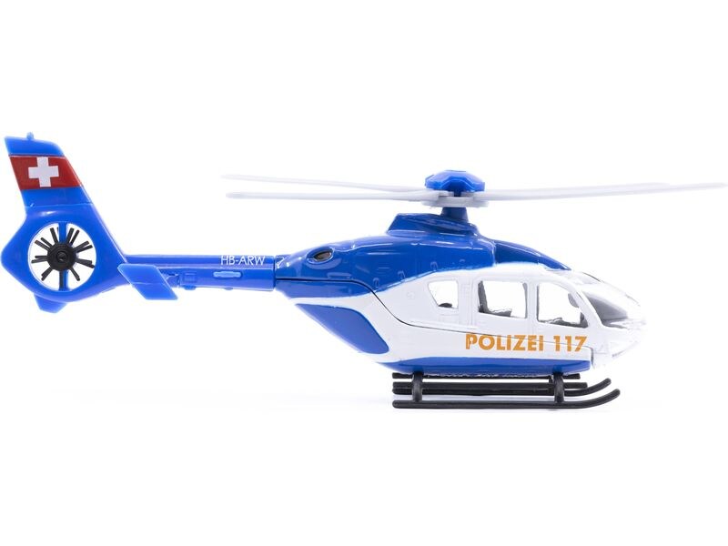 ACE Toy EC-135 Polizei Helikopter 1:72 Mini Polizei Helikopter ca. 13 cm