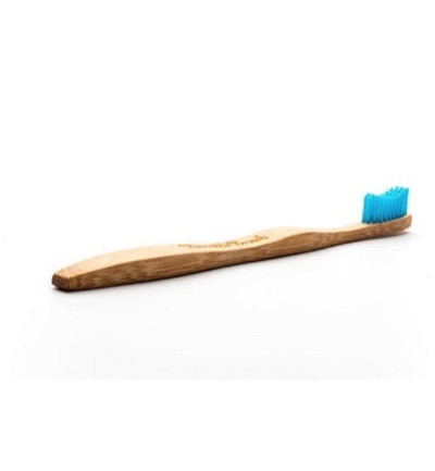 The Humble Co. Tandenborstel bamboe adult blauw brush soft (1 stuk)
