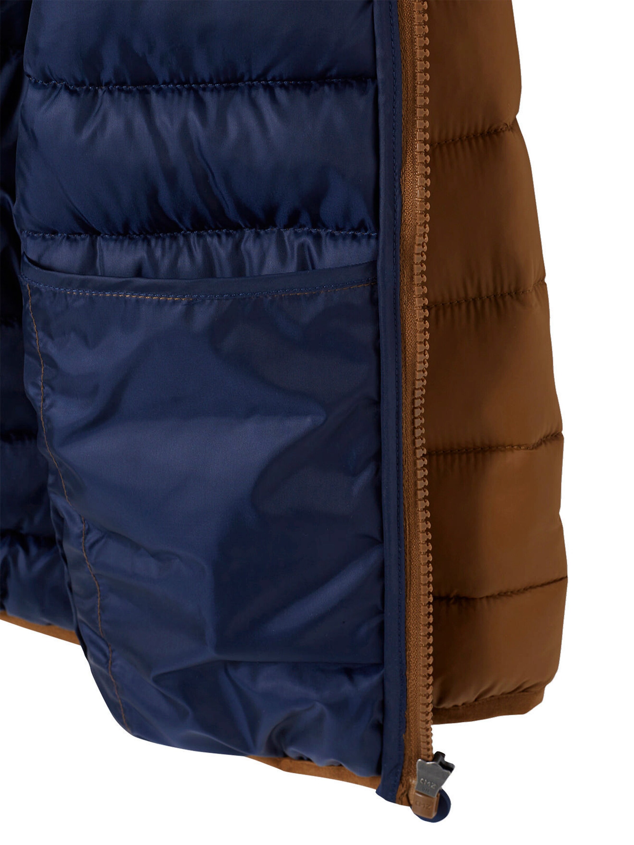 Vertbaudet Jungen Light-Steppjacke mit Wattierung aus Recycling-Polyester karamell