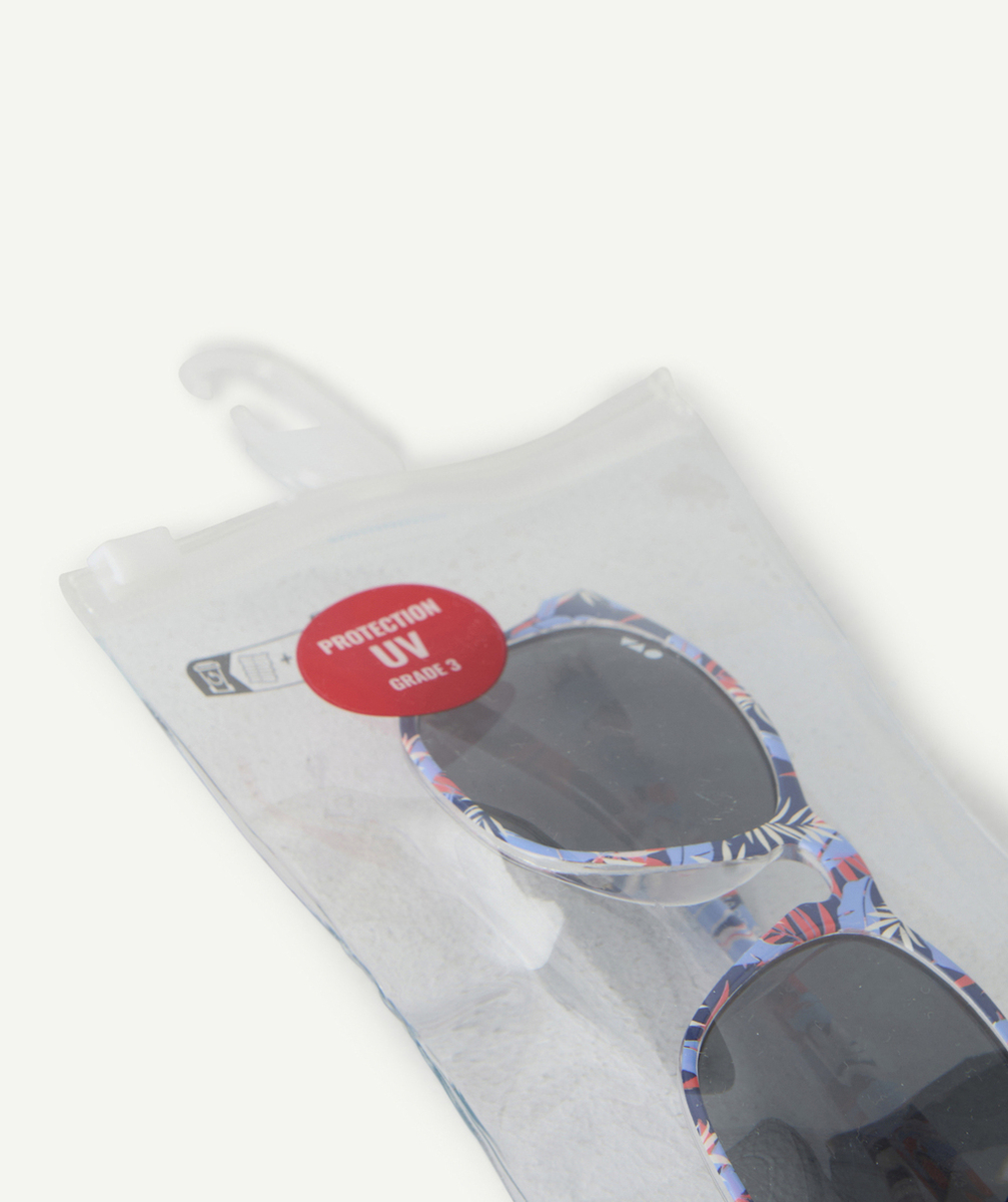 lunettes de soleil garçon uv3 imprimé feuille