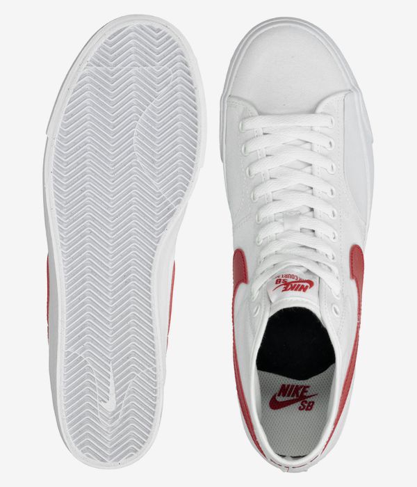 Nike SB BLZR Court Mid Schuh (white university red)